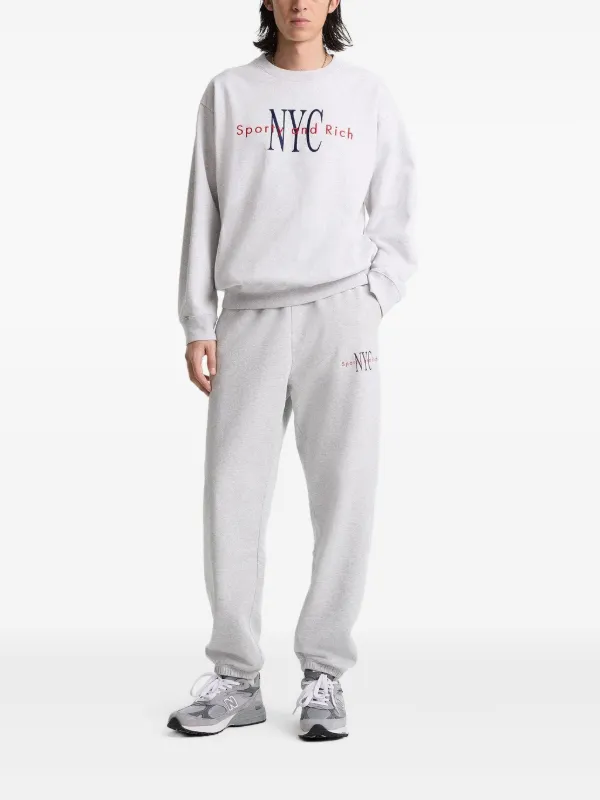 Sporty & Rich NYC Track Pants | Grey | FARFETCH