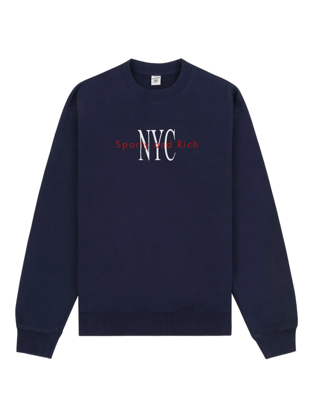 Sporty & Rich Katoenen sweater Blauw
