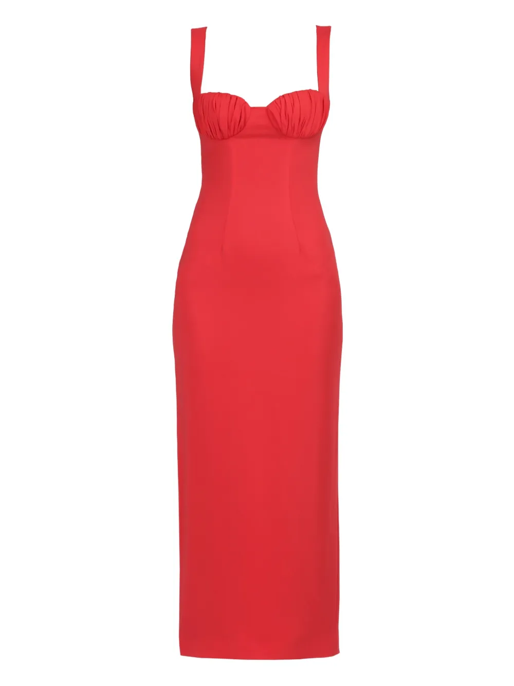 Rowen Rose Mouwloze jurk Rood
