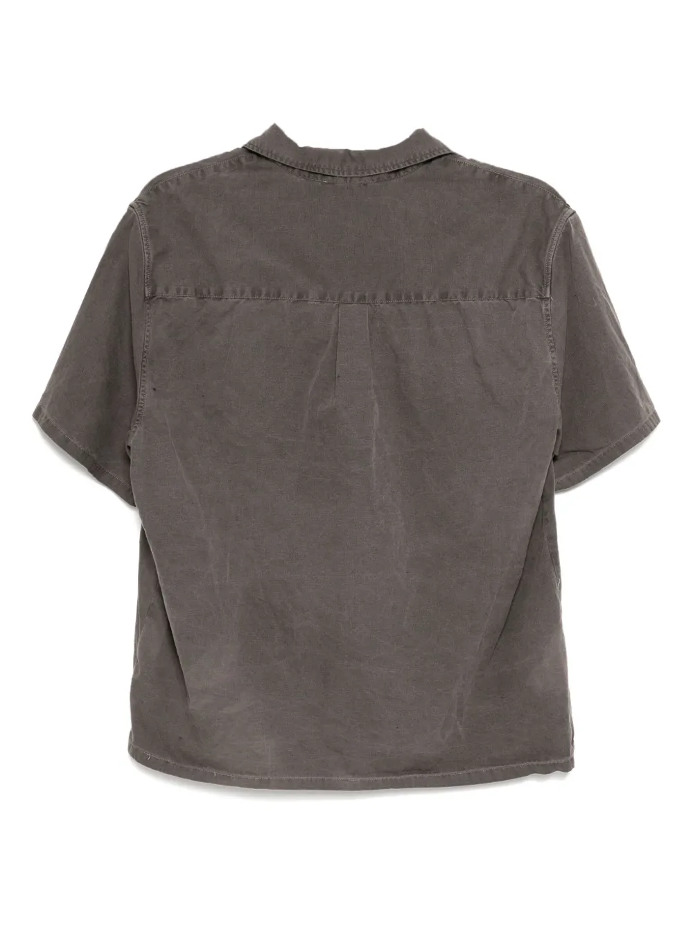 Stain Shade Overhemd met geborduurd logo - Grijs