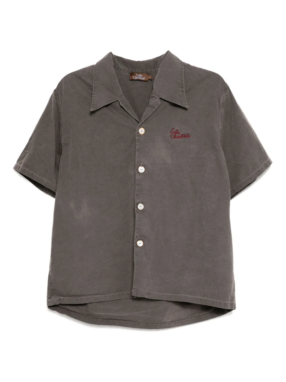 Stain Shade logo-embroidered shirt | Grey | Image 1