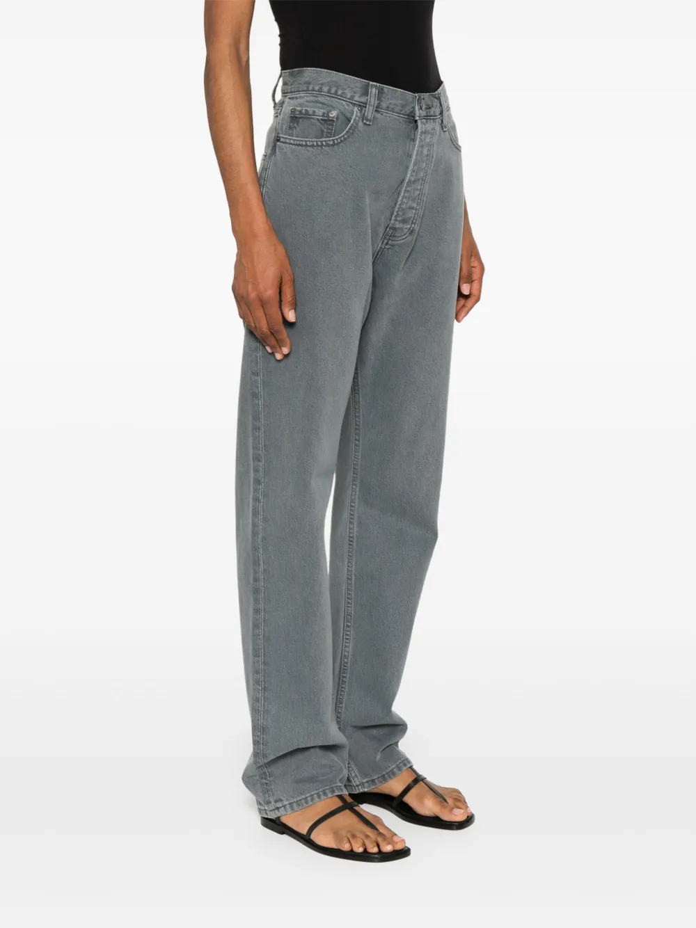 Aya Muse Jeans met toelopende pijpen Blauw