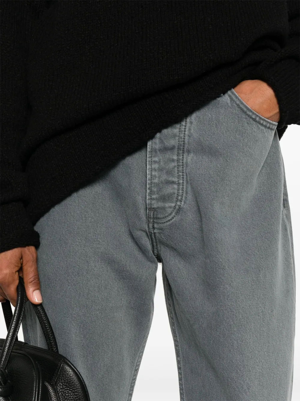Aya Muse Jeans met toelopende pijpen Blauw