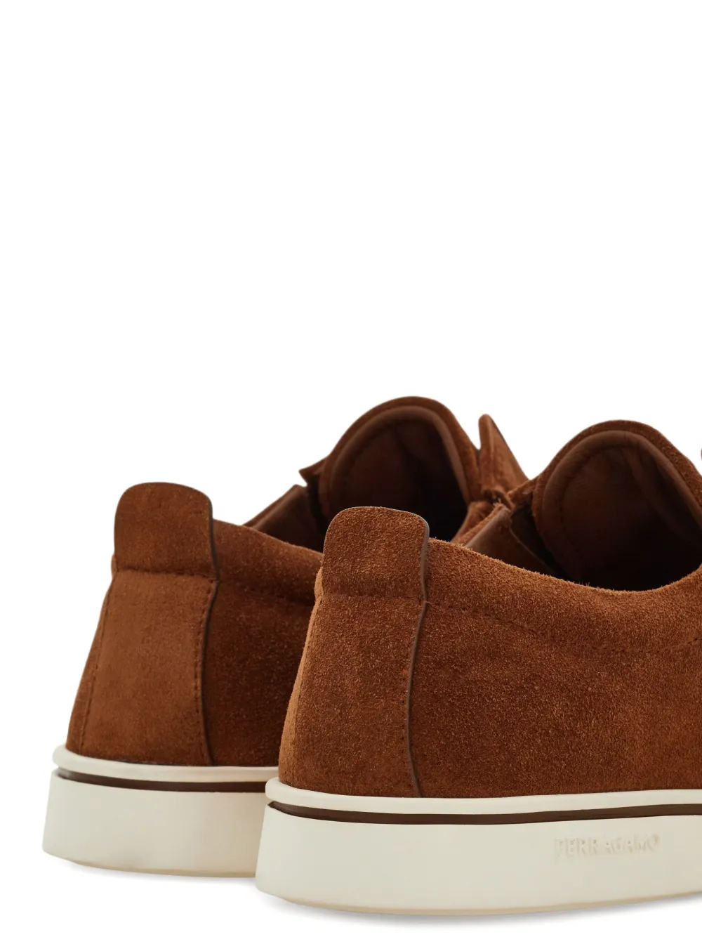 Ferragamo suede derby shoes Brown