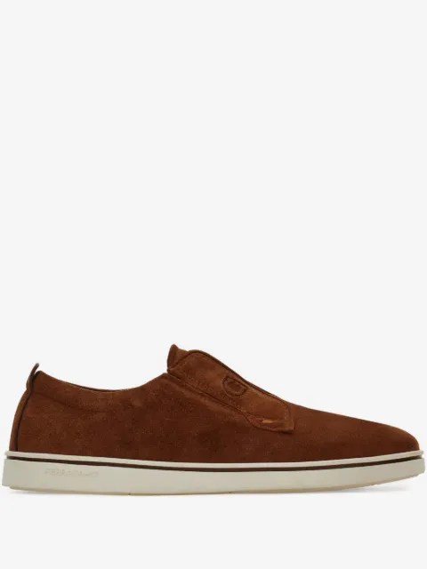 Ferragamo zapatos derby de gamuza