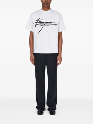 【Ferragamo】ロゴコットンジャージTシャツ FERRAGAMO T-shirt with logo | Men's Clothing | Vitkac