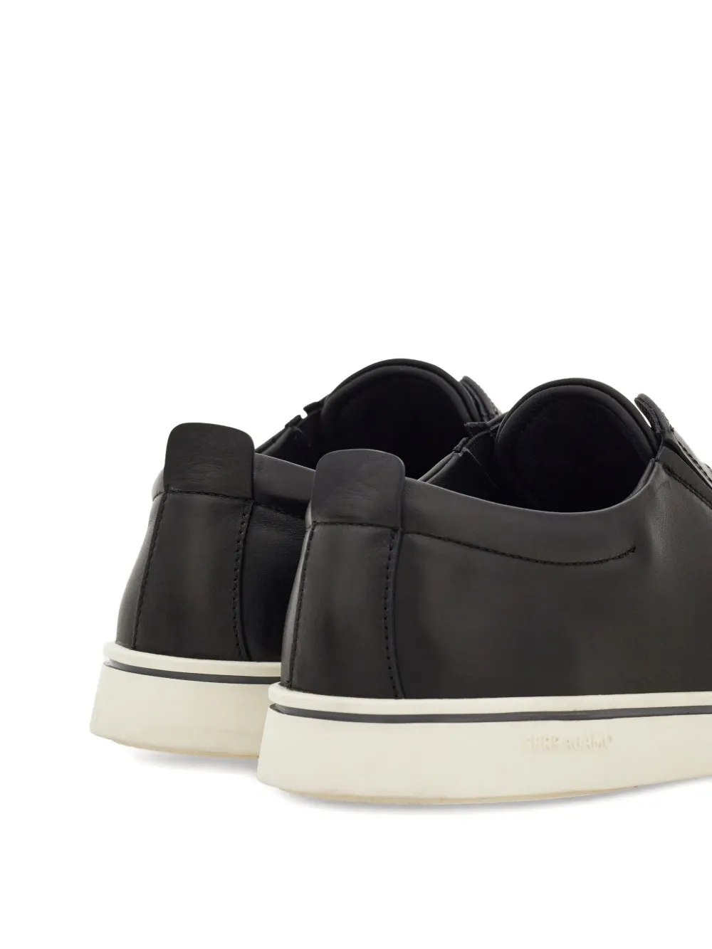 Ferragamo slip-on leather sneakers Black