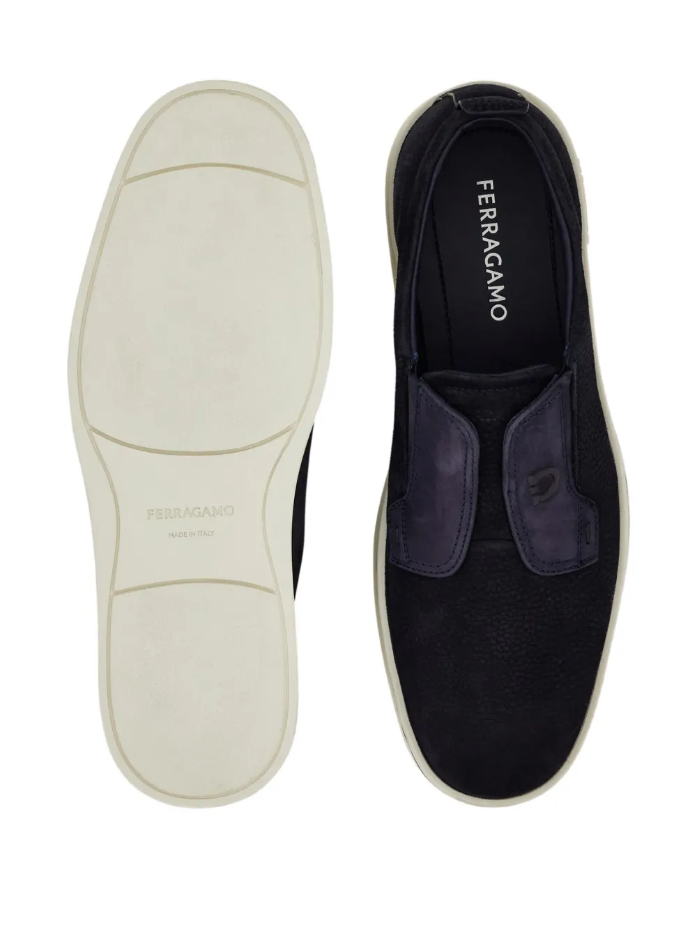 Ferragamo suede slip-on sneakers Blue