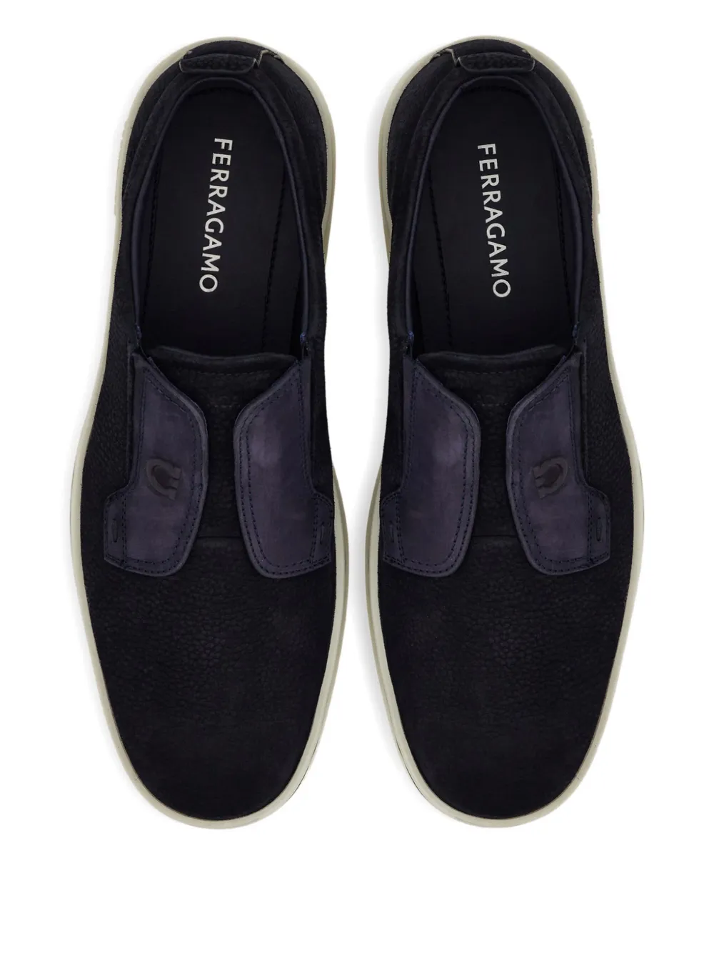 Ferragamo suede slip-on sneakers Blue