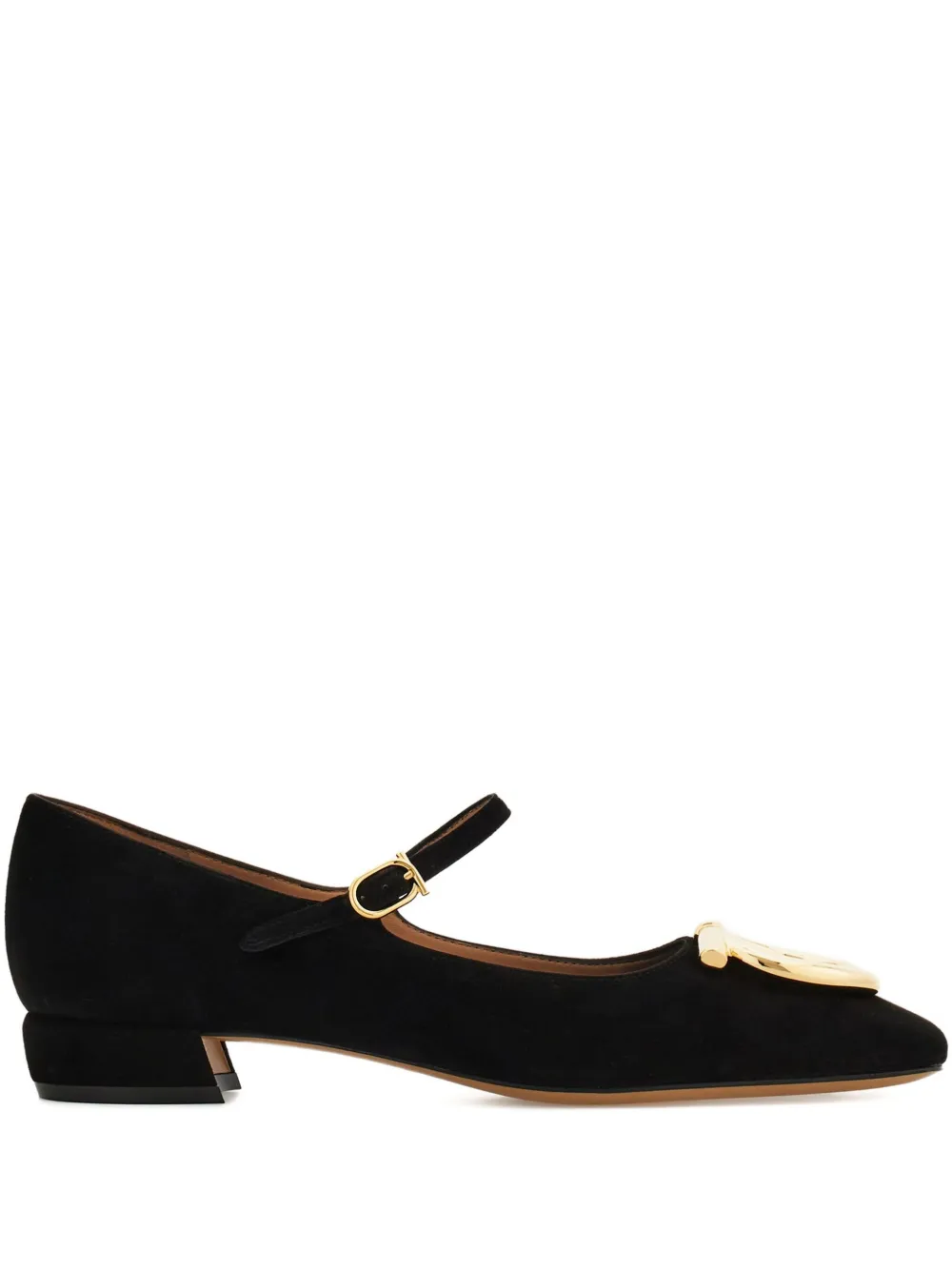 Ferragamo Gancini leren pumps Zwart
