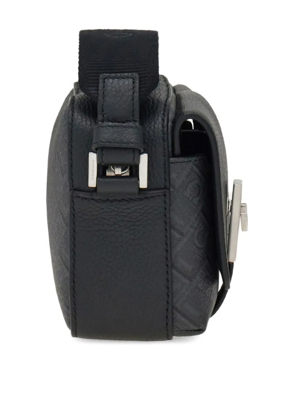 FERRAGAMO MONOGRAM-JACQUARD SHOULDER BAG