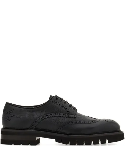 Ferragamo brogue derby shoes