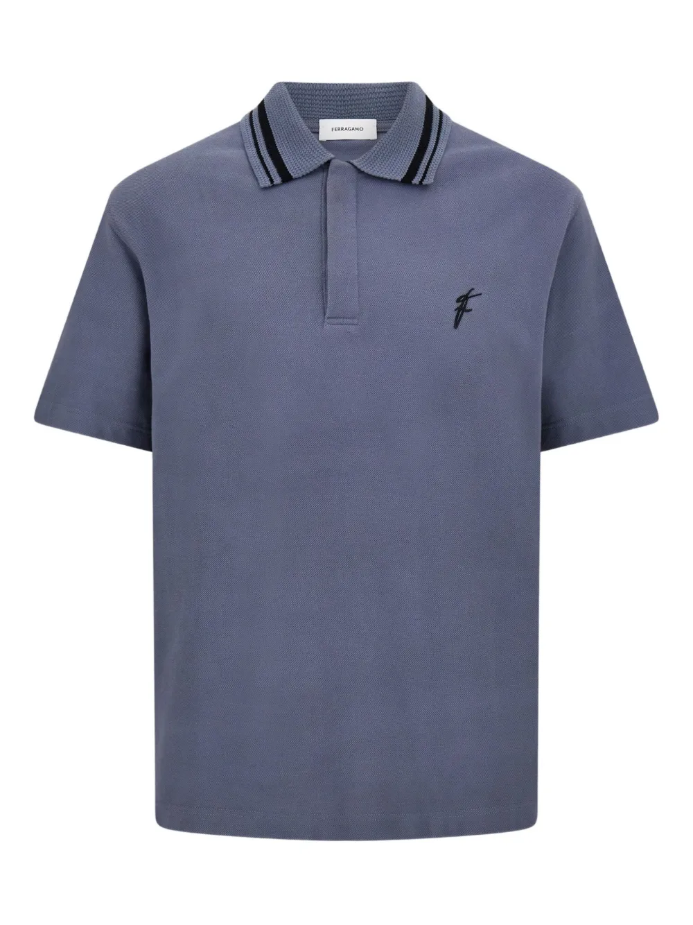 Ferragamo Piqué poloshirt Blauw