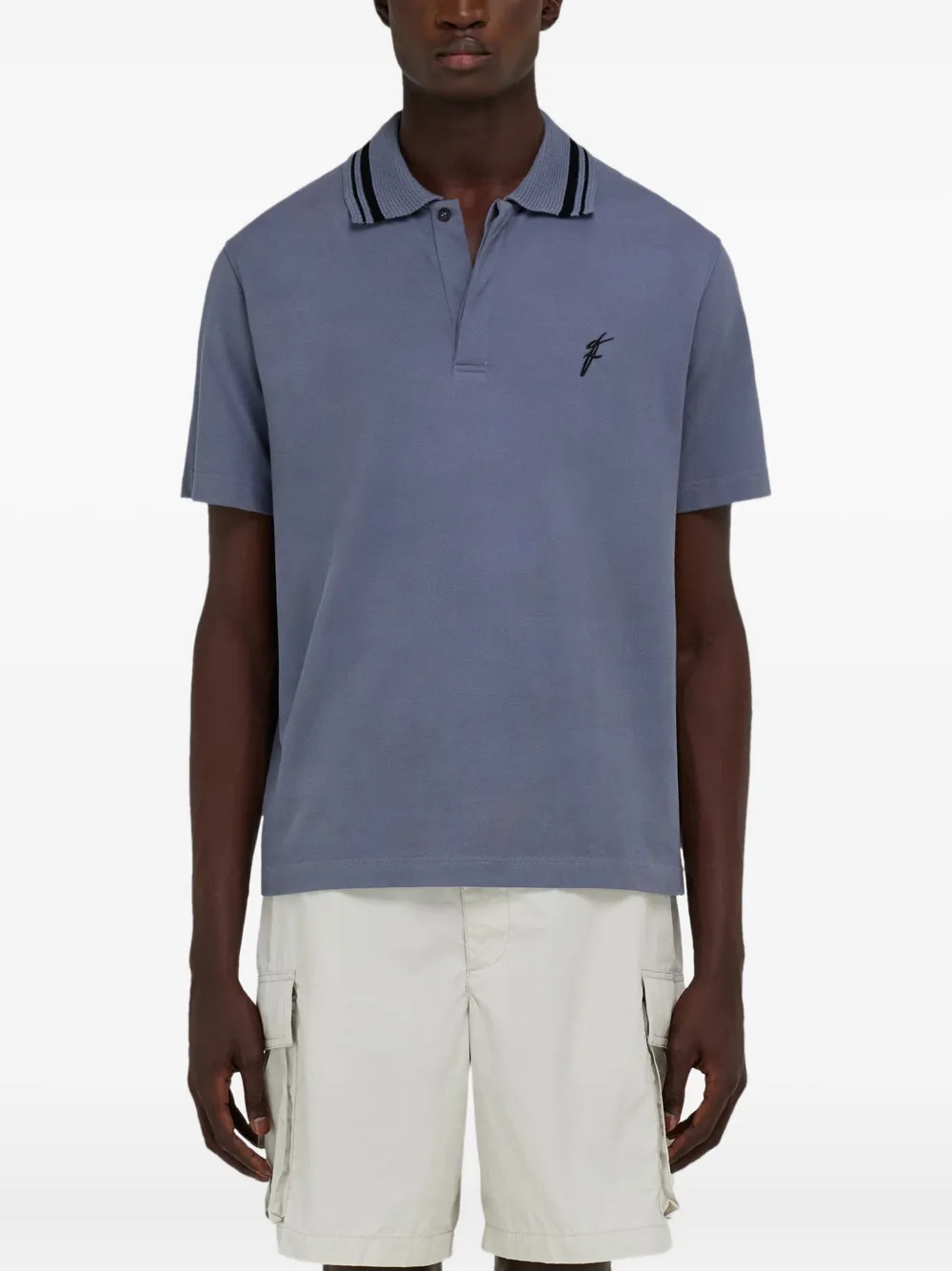 Ferragamo Piqué poloshirt Blauw