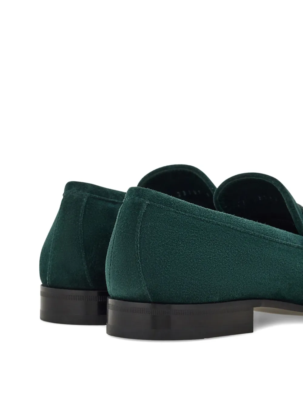 Ferragamo Gancini suede loafers Green