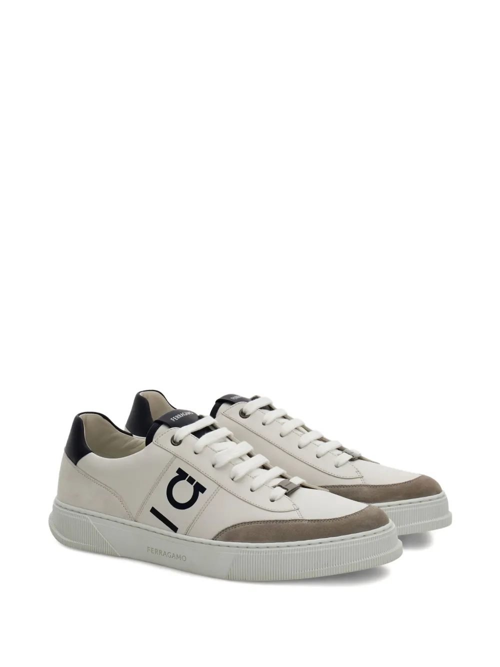 Ferragamo logo-embroidered leather sneakers | Low-Tops | Image 2