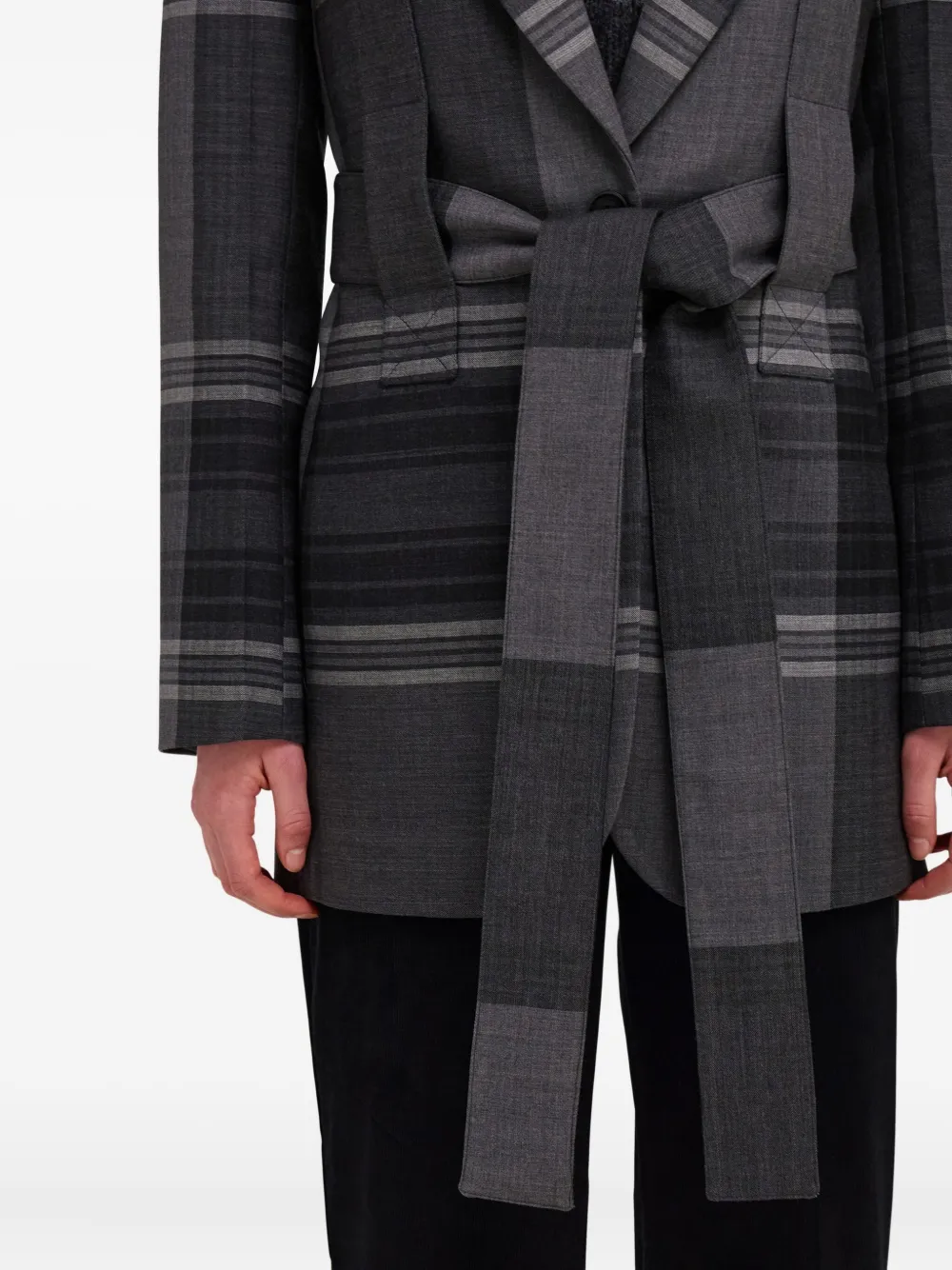 Ferragamo Blazer met ceintuur Zwart