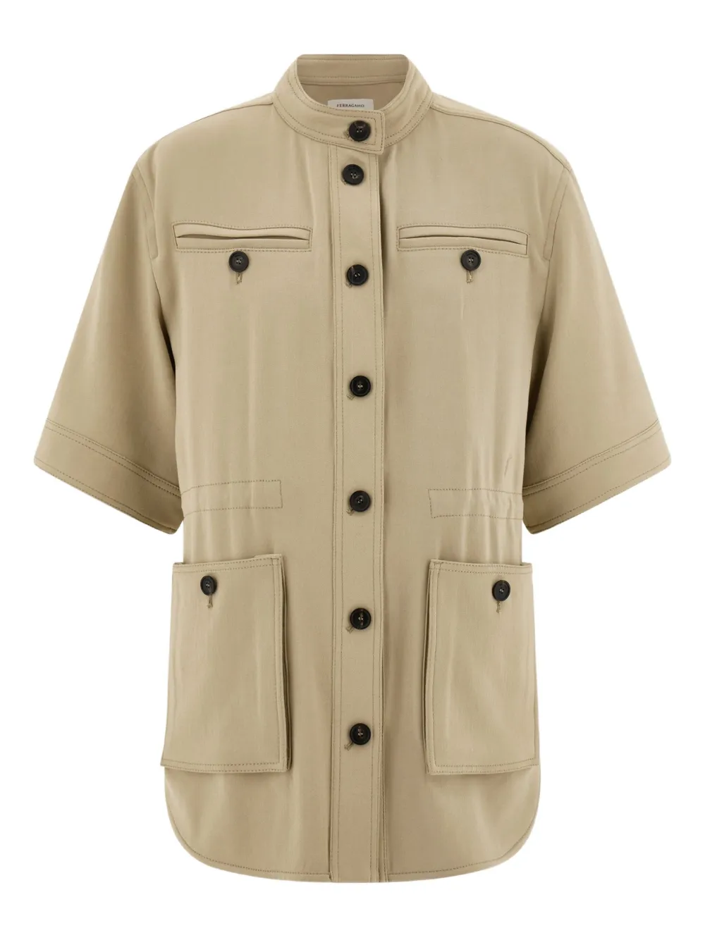 Ferragamo Longline Cotton-blend Utility Jacket