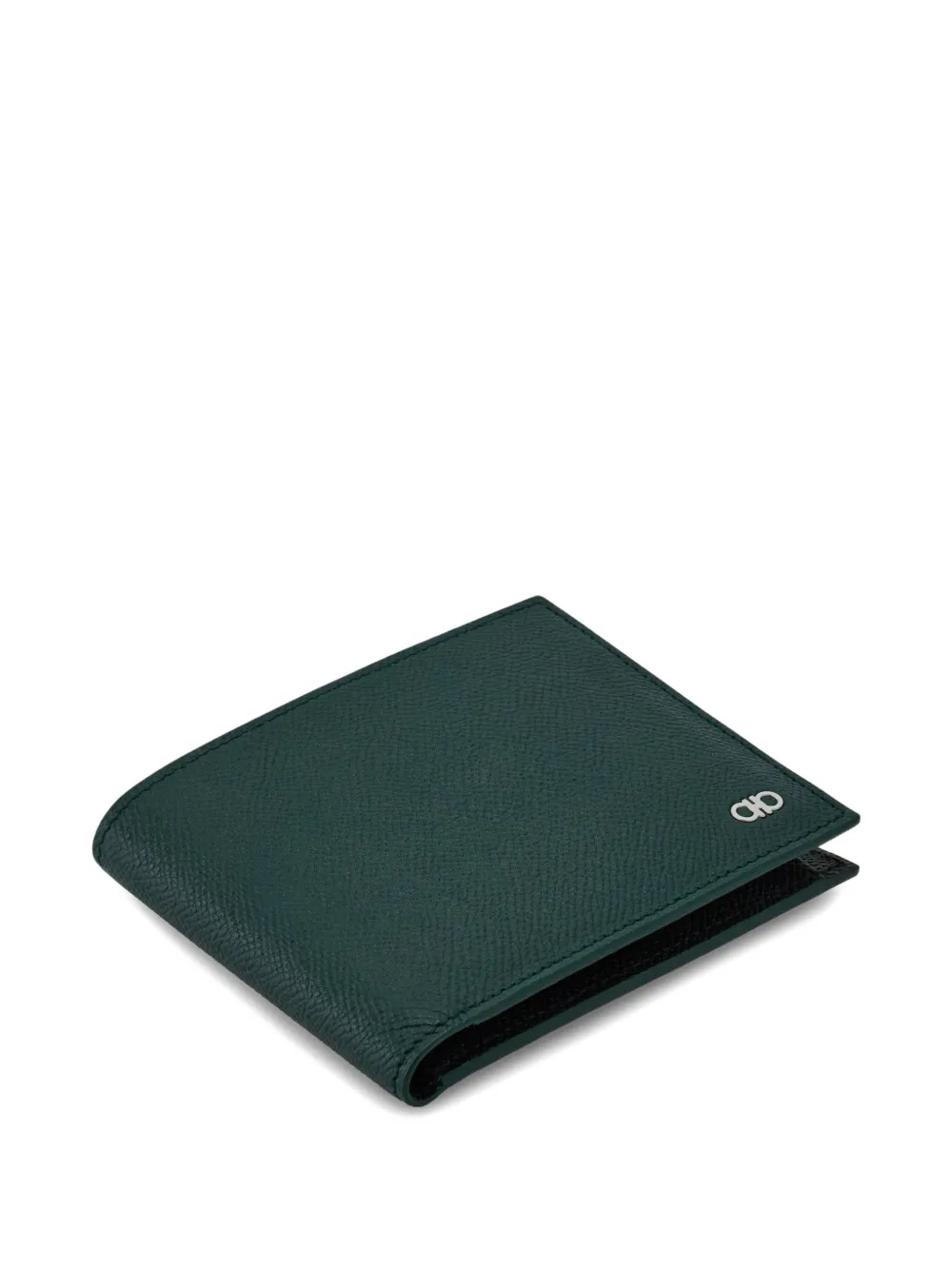 Ferragamo Gancini portemonnee Groen