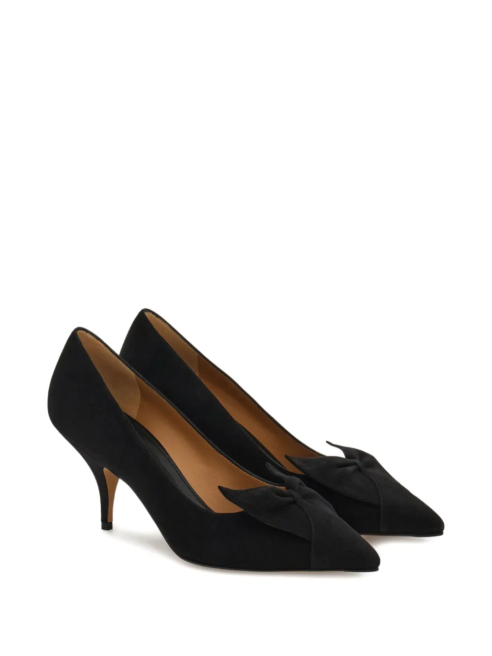 Ferragamo 70mm bow-embellished pumps Black