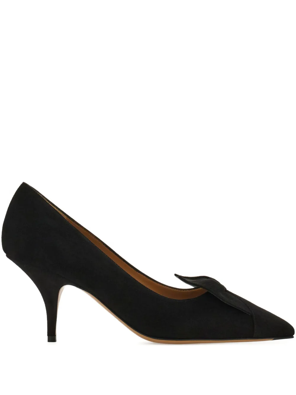 Ferragamo 70mm pumps verfraaid met strik Zwart