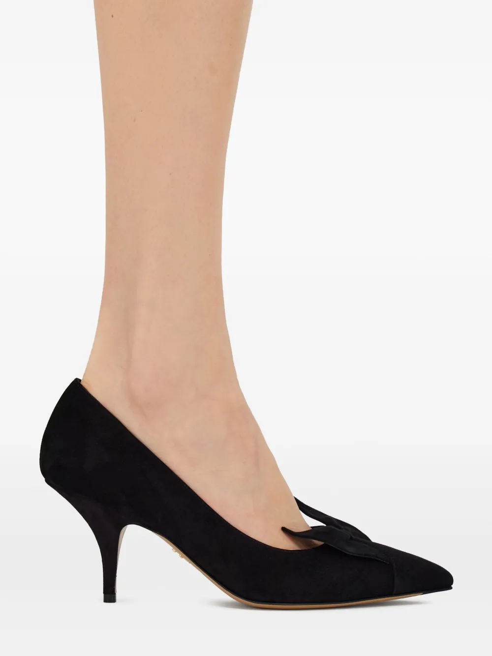 Ferragamo 70mm bow-embellished pumps Black