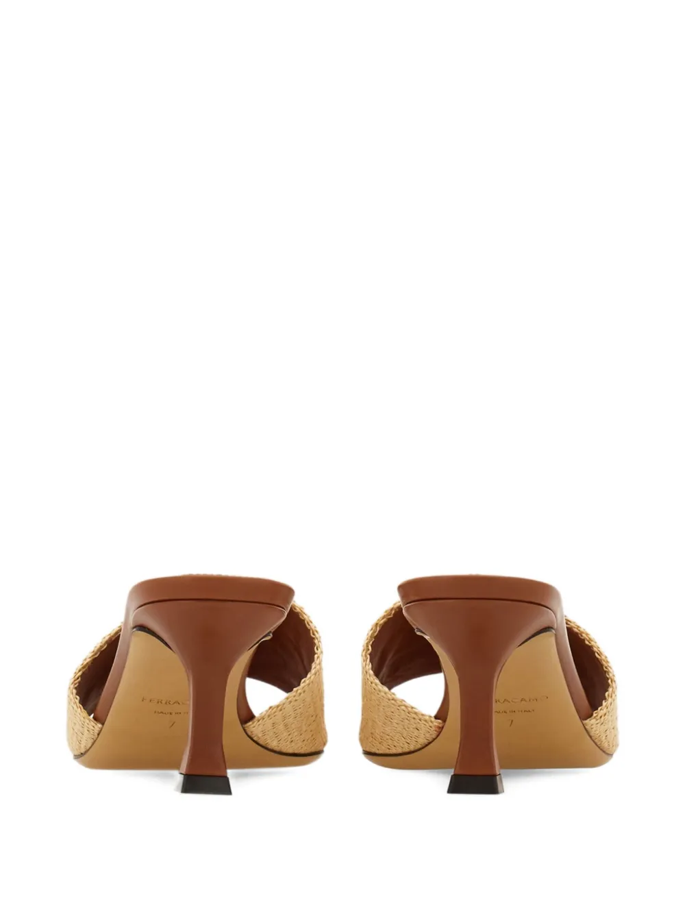 Ferragamo 55mmm Venna mules Neutrals