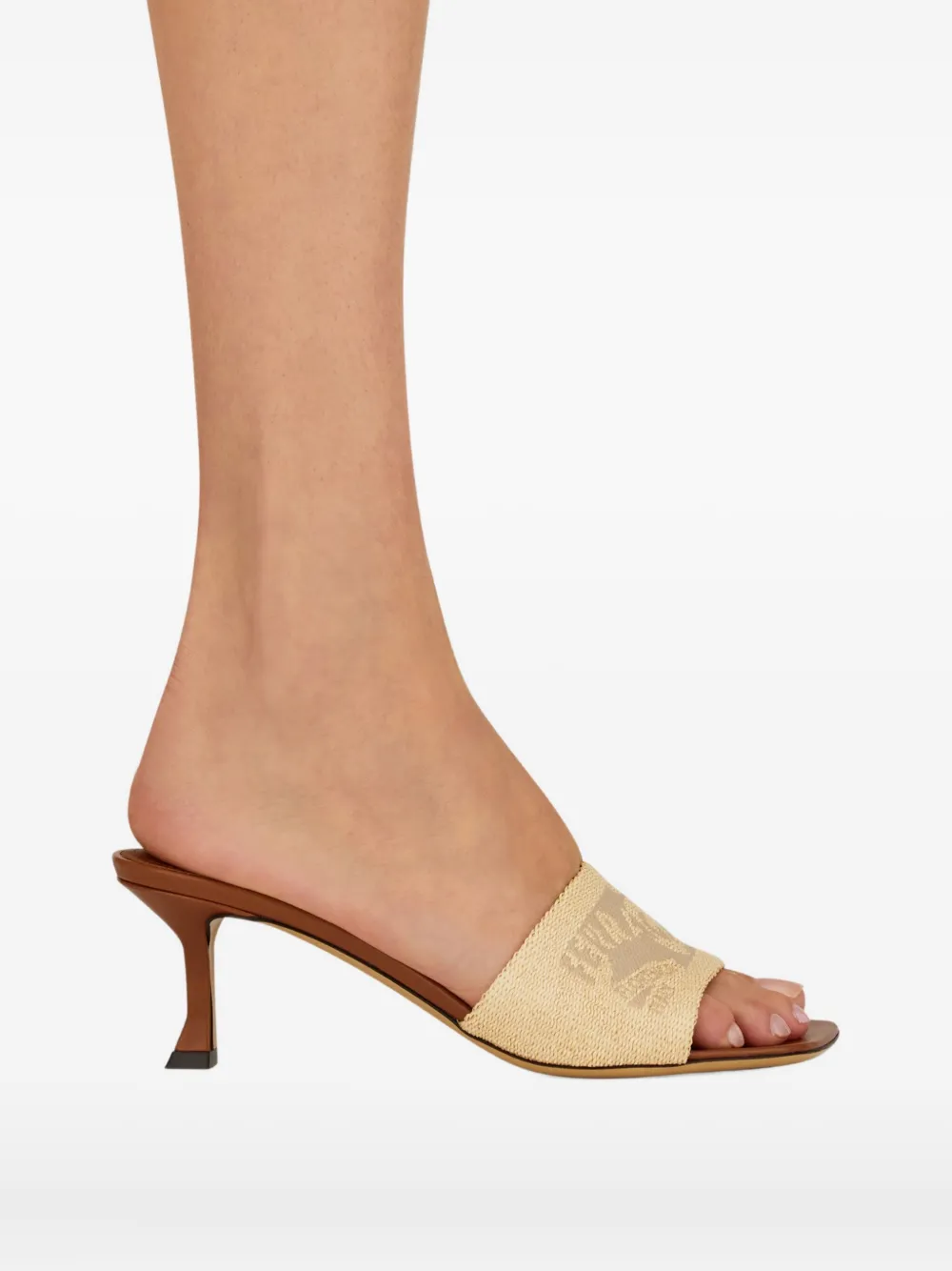 Ferragamo 55mmm Venna mules Neutrals