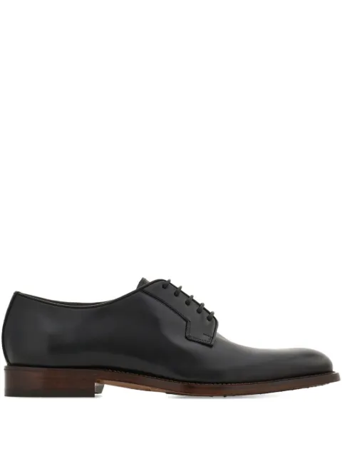 Ferragamo polished leather derby shoes