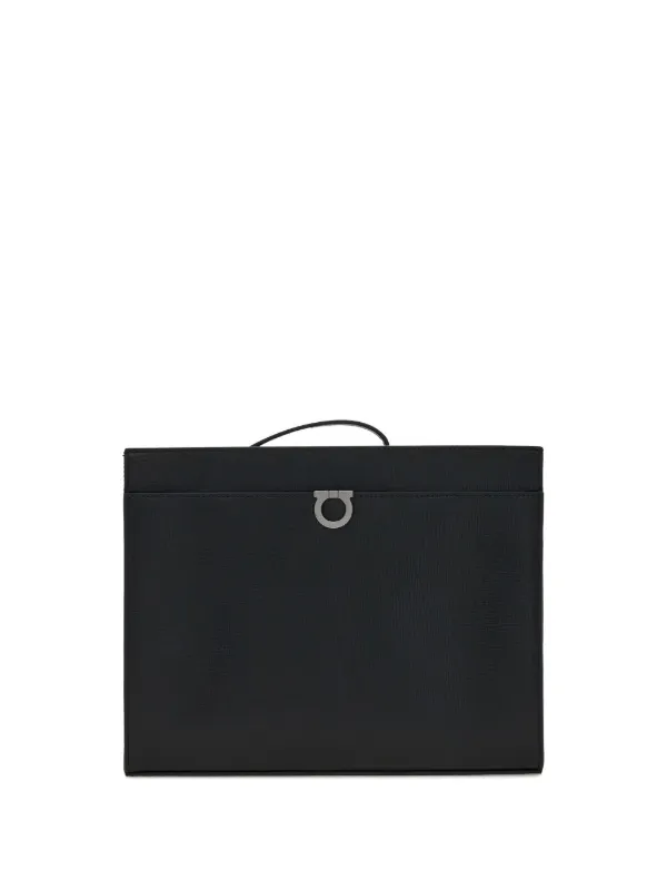 Ferragamo ガンチーニ クラッチバッグ | ブラック | FARFETCH JP