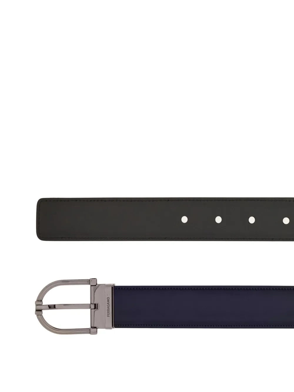 Ferragamo Omkeerbare leren riem - Blauw