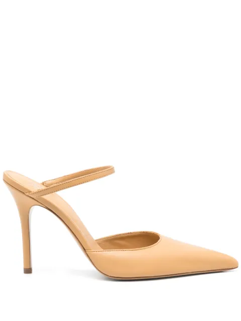 GIABORGHINI 100mm The Point Nude mules