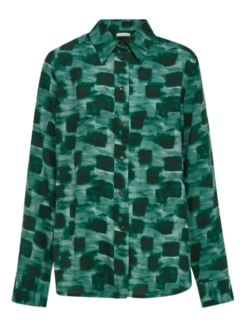 Ferragamo abstract-print button-up shirt