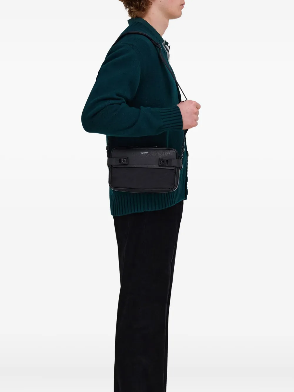 Gancini-buckle shoulder bag