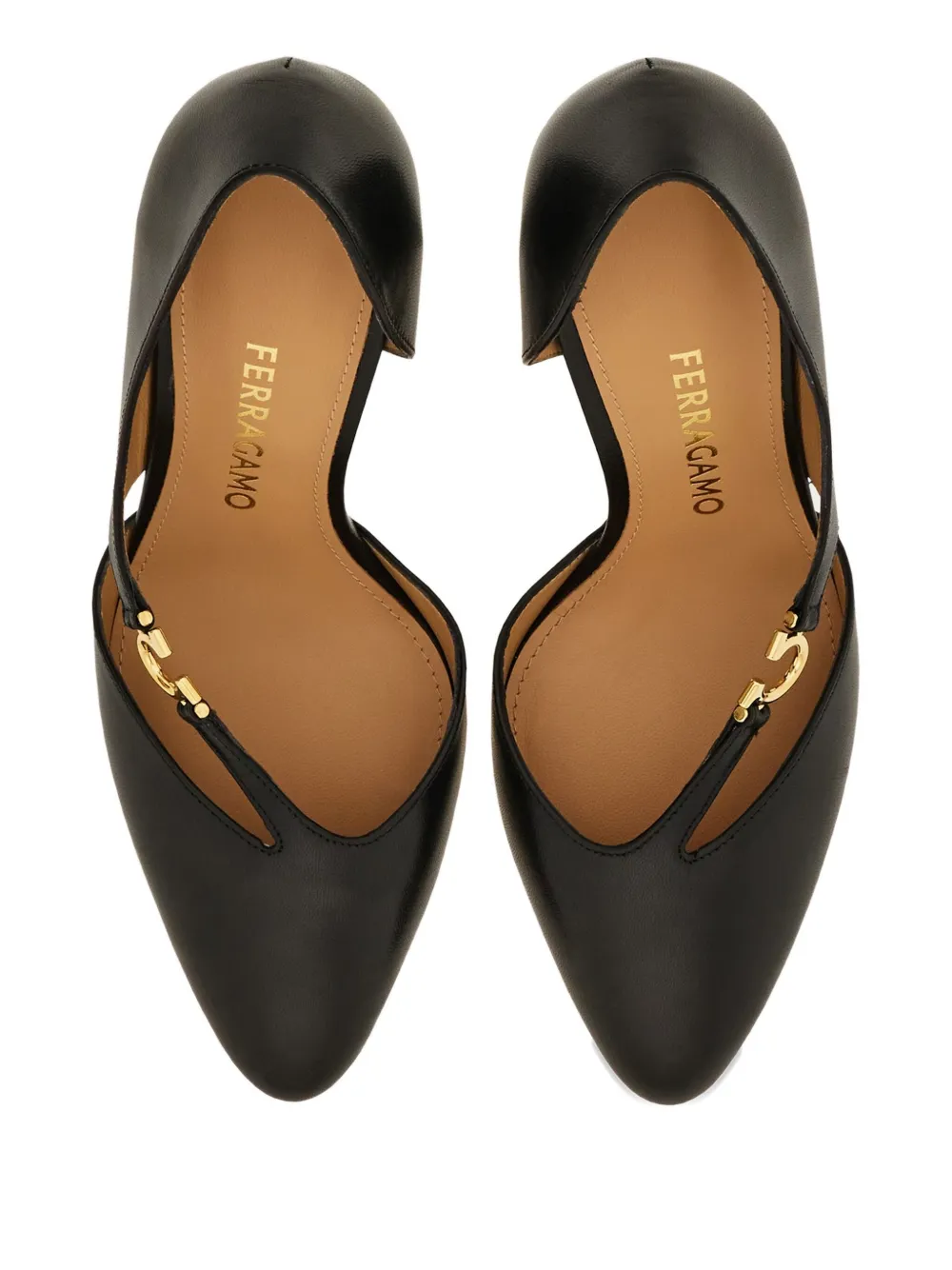 Ferragamo 95mm Gancini pumps Black