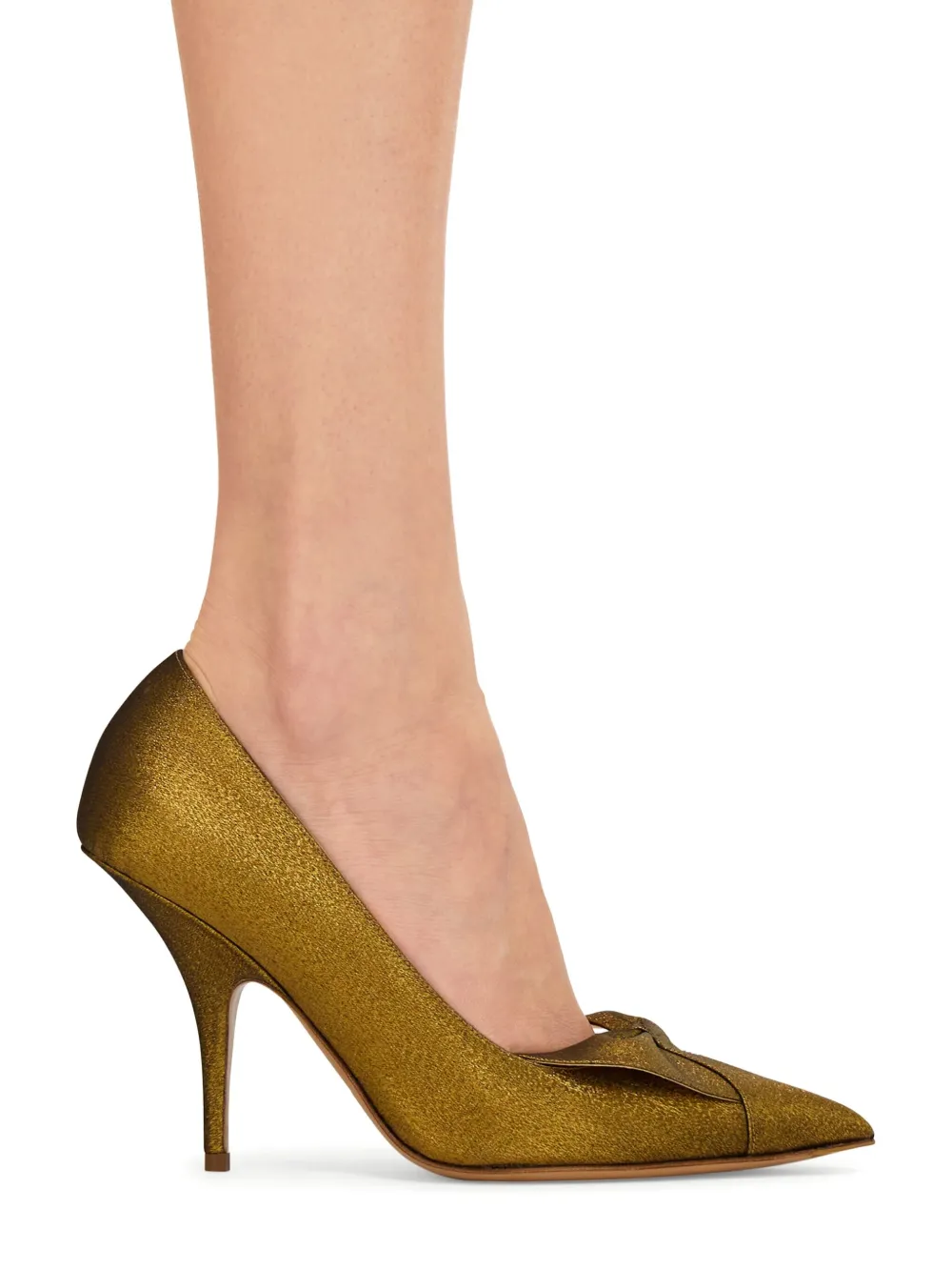 Ferragamo 95 mm Bow pumps Groen