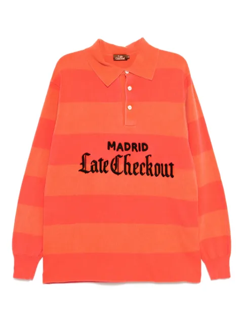Stain Shade embroidered polo sweatshirt