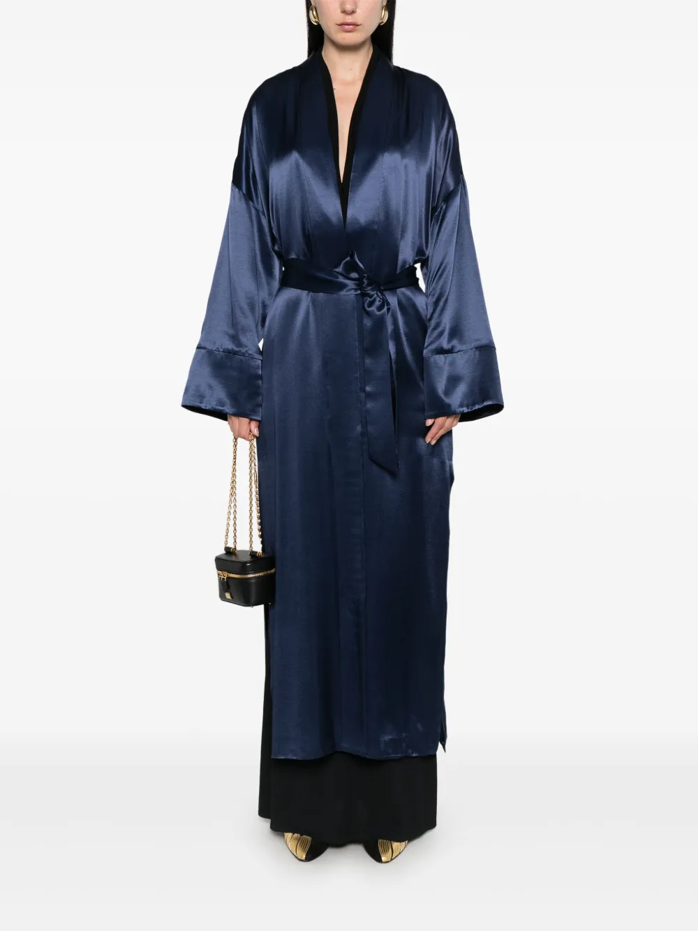 THE NINA STUDIO satin coat | Double Breasted & Peacoats | Image 2