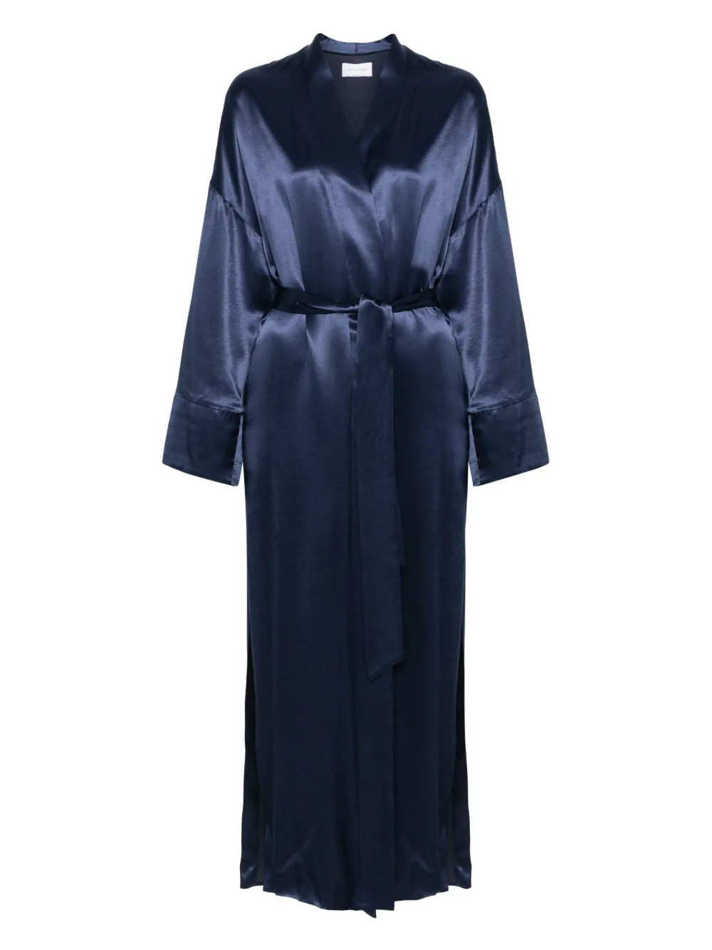 THE NINA STUDIO satin coat | Blue | Image 1