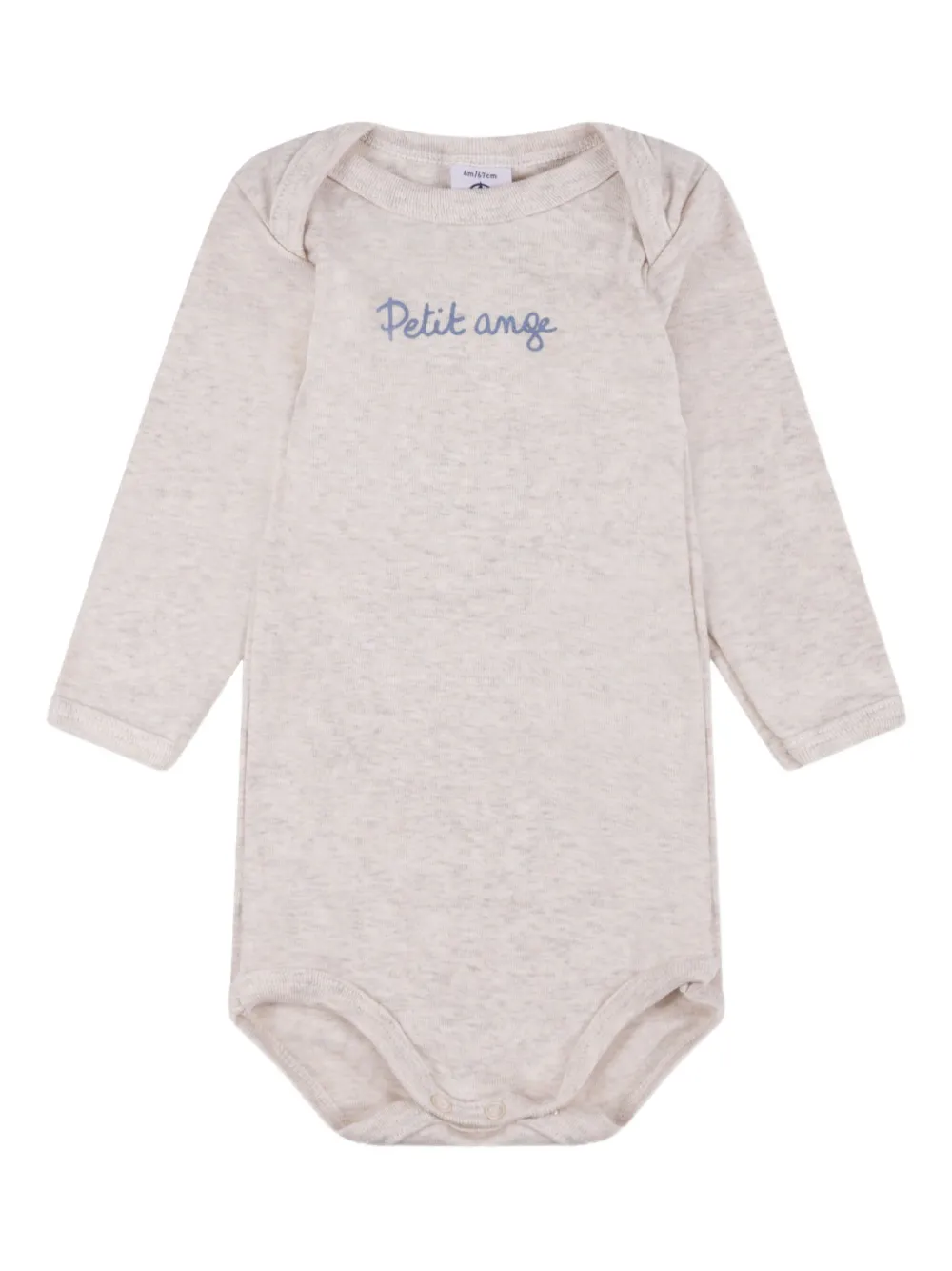 Petit Bateau Drie rompers van biologisch katoen Wit