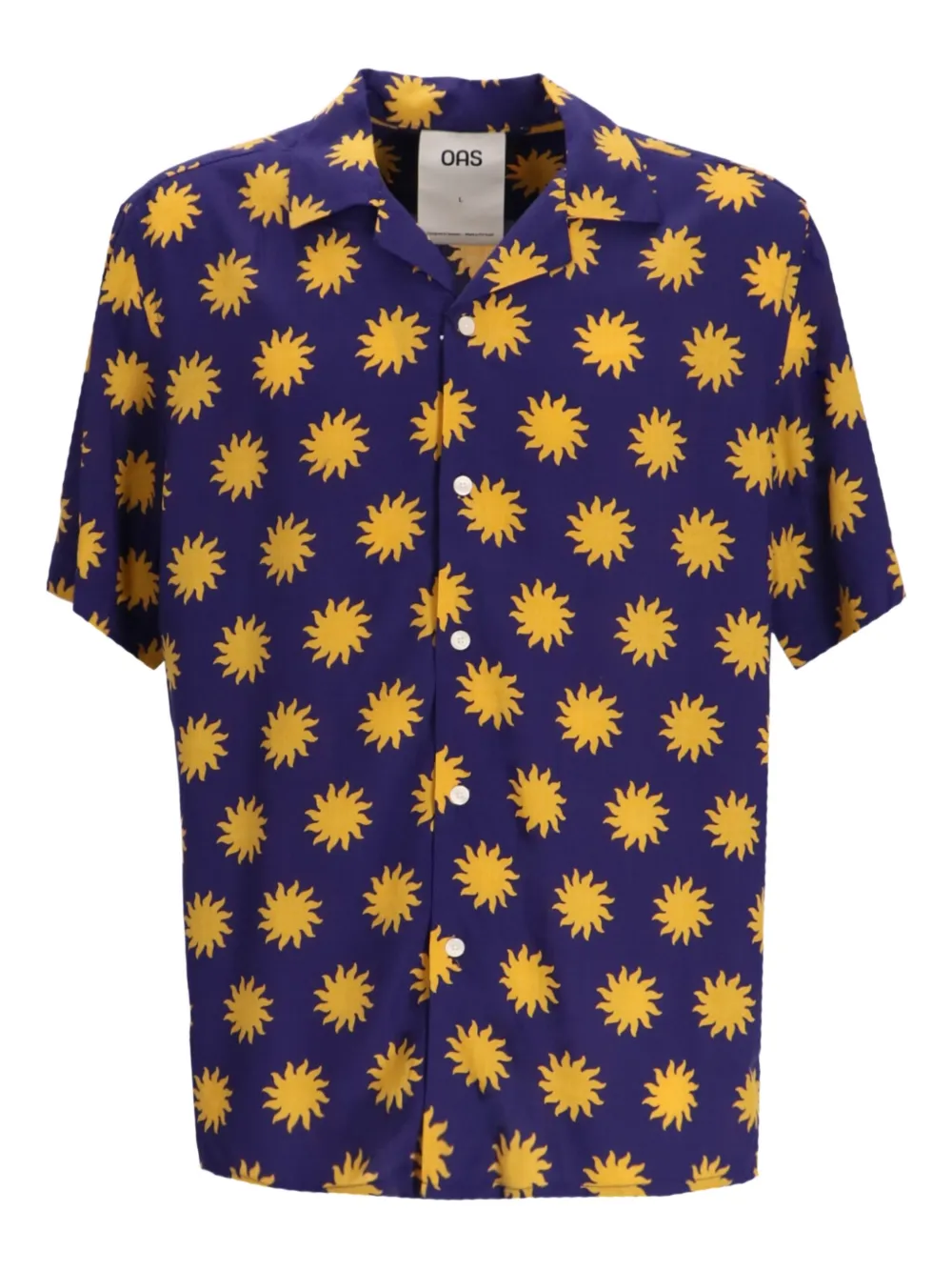 OAS Company Sunday Sun short-sleeve shirt | Purple | Image 1