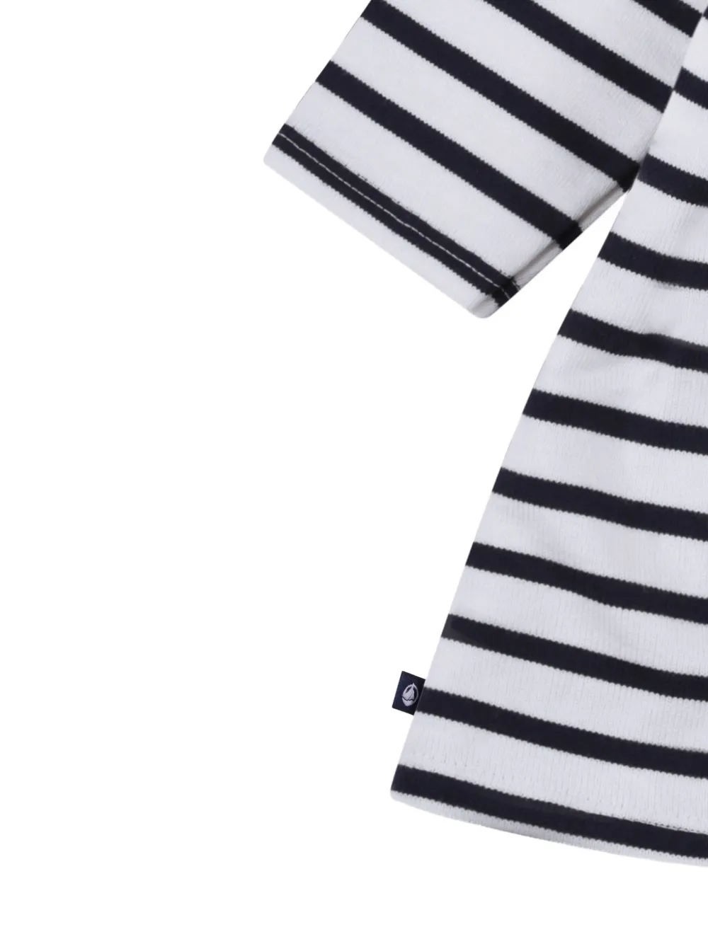 Petit Bateau Jersey jurk met lange mouwen Wit