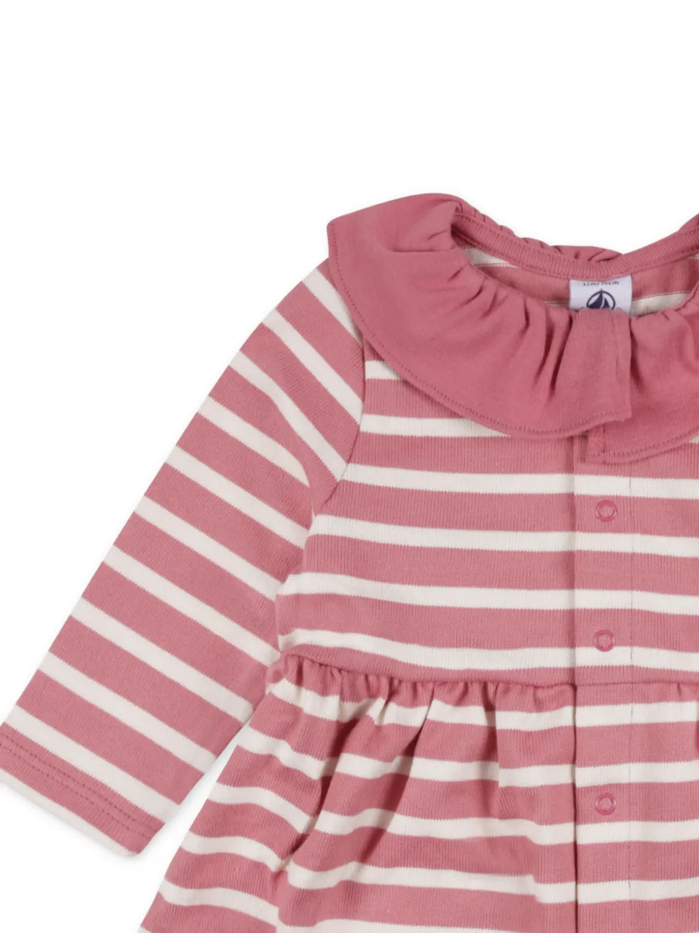 Petit Bateau Jersey jurk met lange mouwen Roze