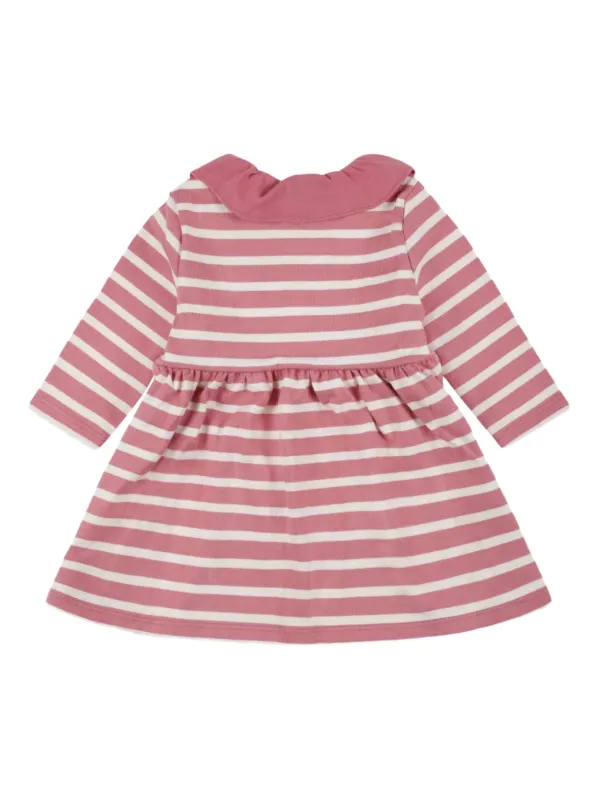 Petit Bateau long-sleeved Jersey Dress | Pink | FARFETCH GE