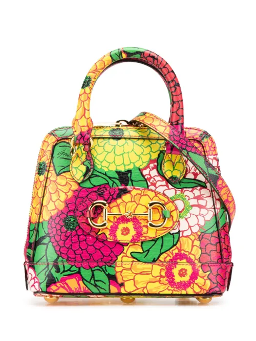 Mini sac à main Ken Scott Pomponica Horsebit 1955 en cuir de veau texturé (2016-présent) - Gucci Pre-Owned - Modalova