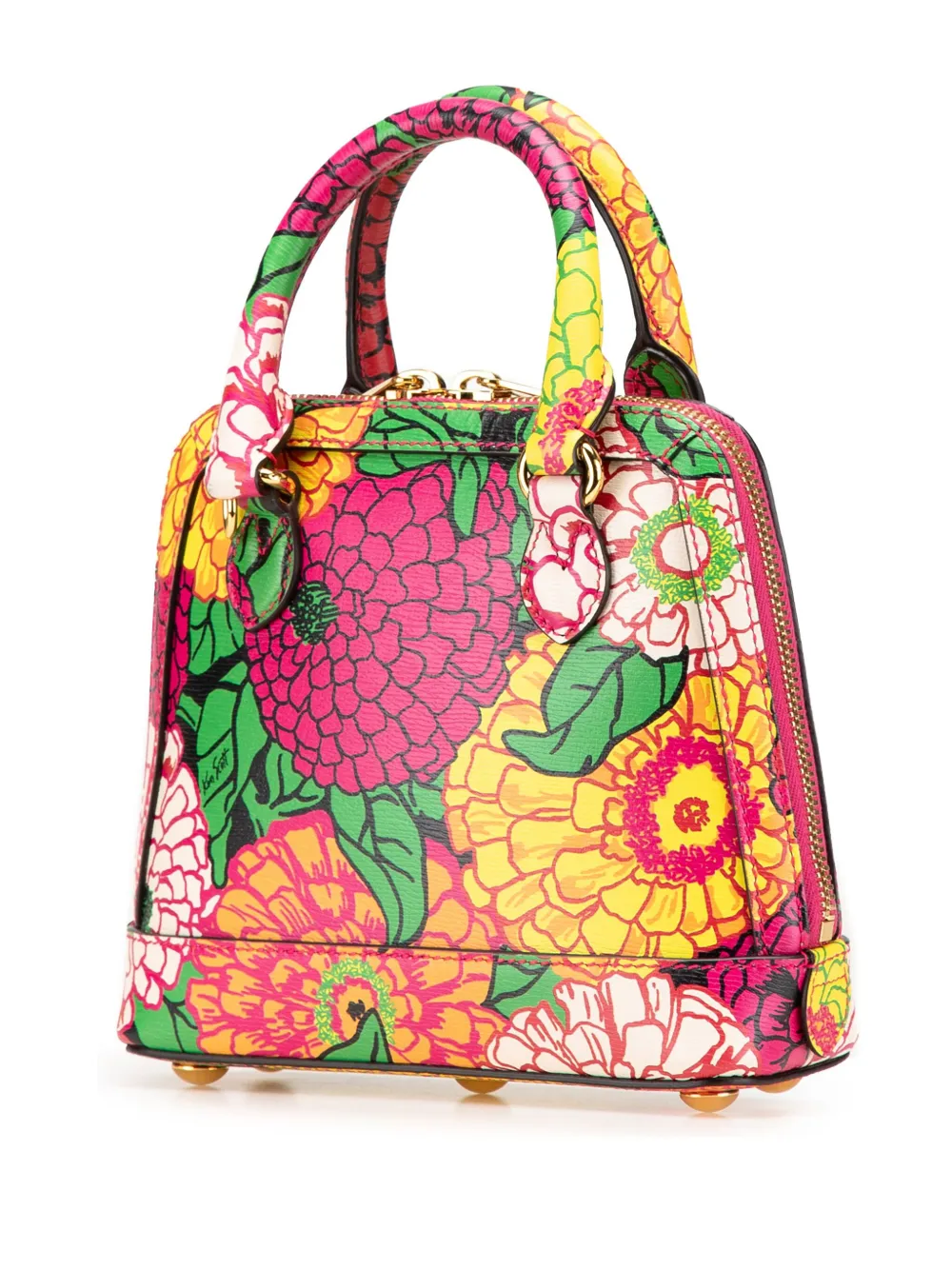 Gucci Pre-Owned Borsa a tracolla Ken Scott mini in pelle di vitello con morsetto Pomponica 1955 e manico 2016 a oggi | Borse | Image 2