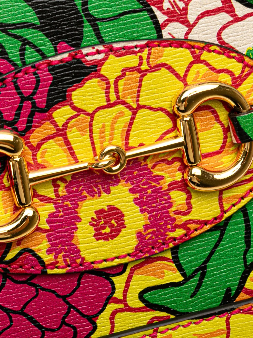 Gucci Pre-Owned Borsa a tracolla Ken Scott mini in pelle di vitello con morsetto Pomponica 1955 e manico 2016 a oggi | Image 5
