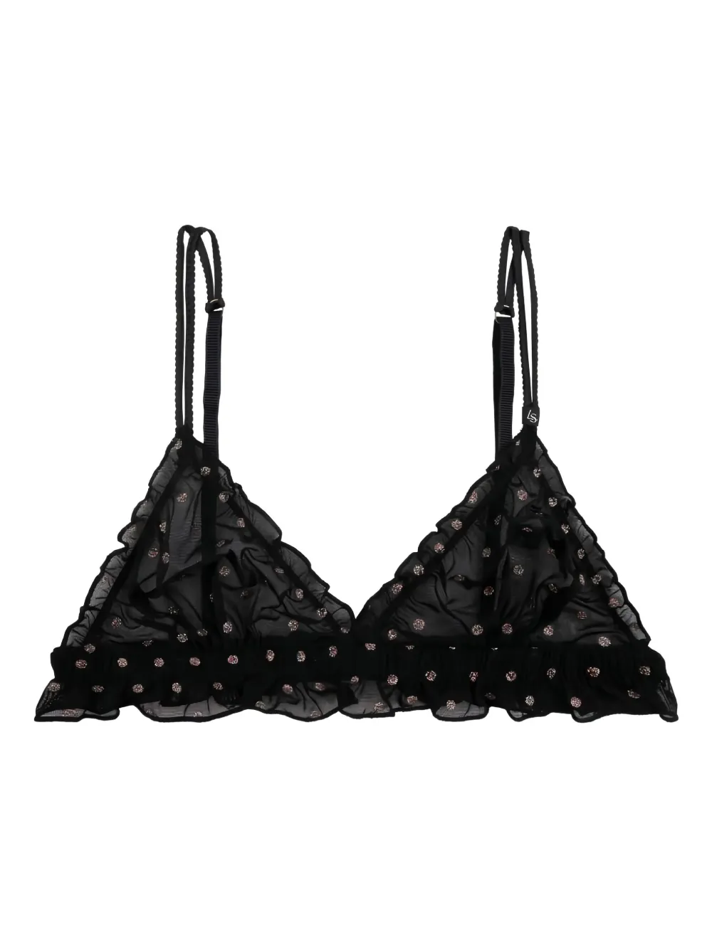 Love Stories polka-dot ruffled bra | Image 2