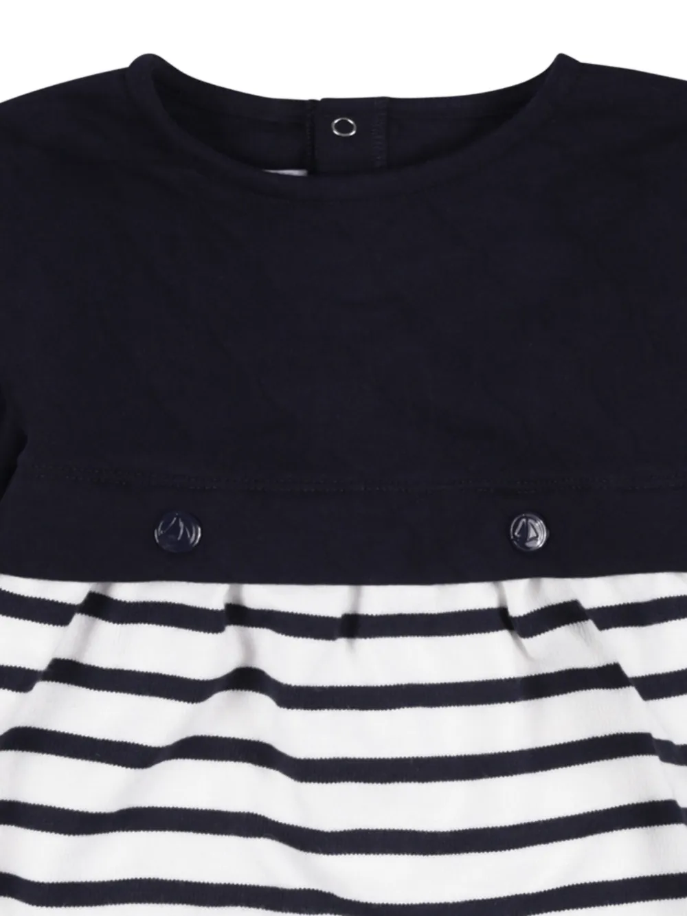 Petit Bateau Gebreide jurk met lange mouwen Blauw