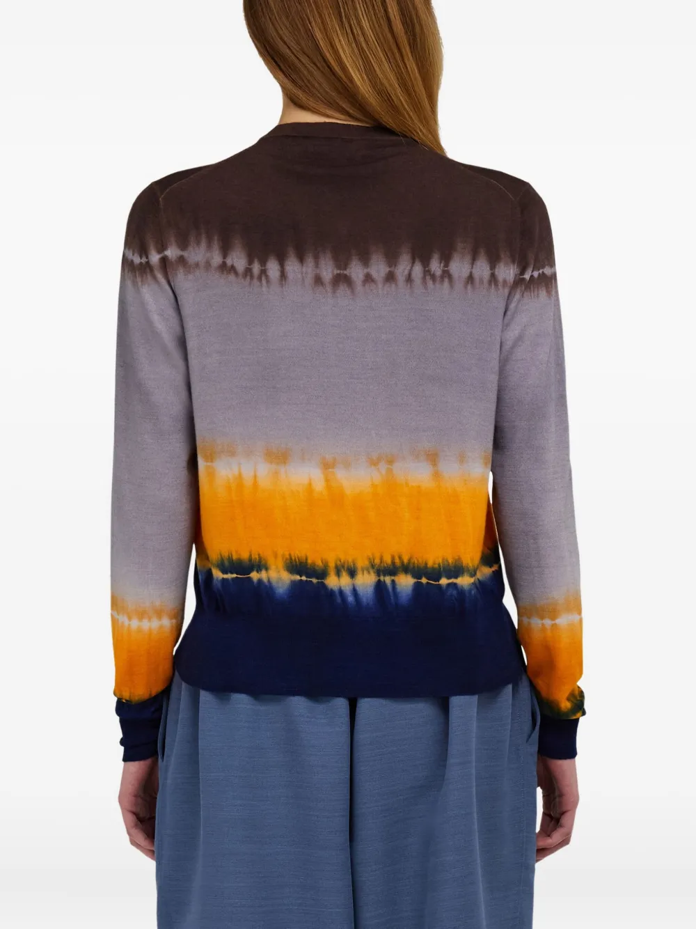Ferragamo Trui met tie-dye print Bruin